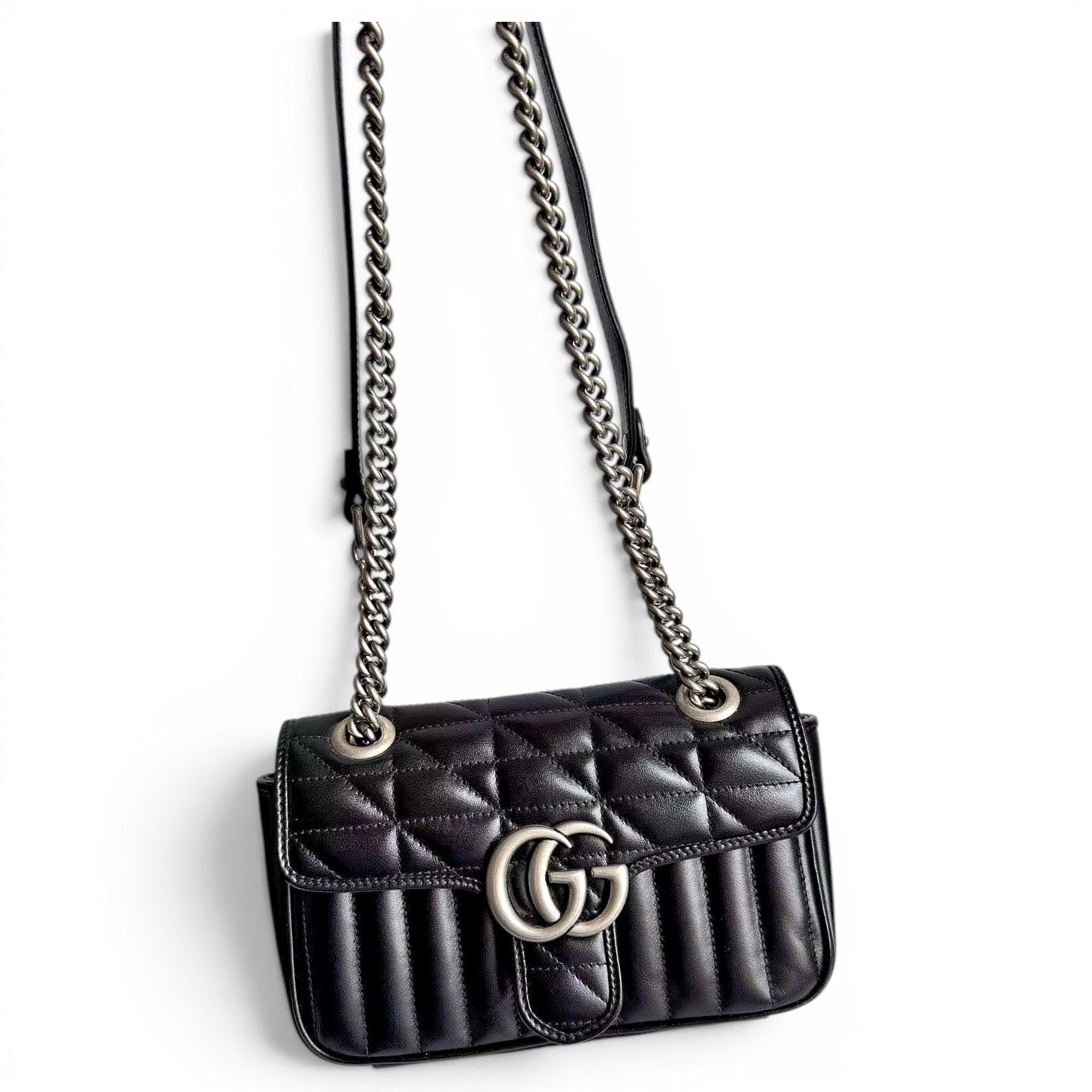 GG Marmont Flap leather handbag