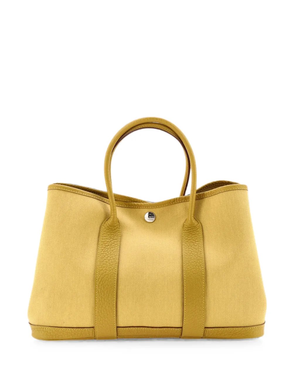 Hermes Garden Party Toile and Leather 30 tote bag