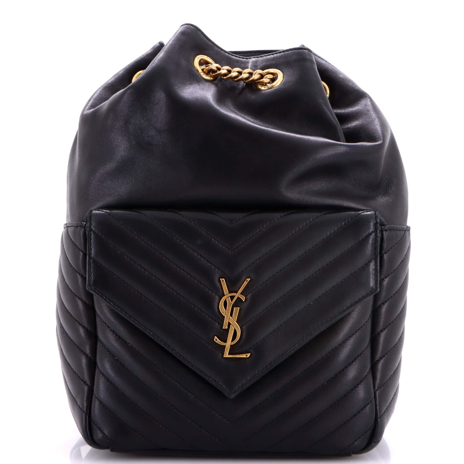 Leather backpack