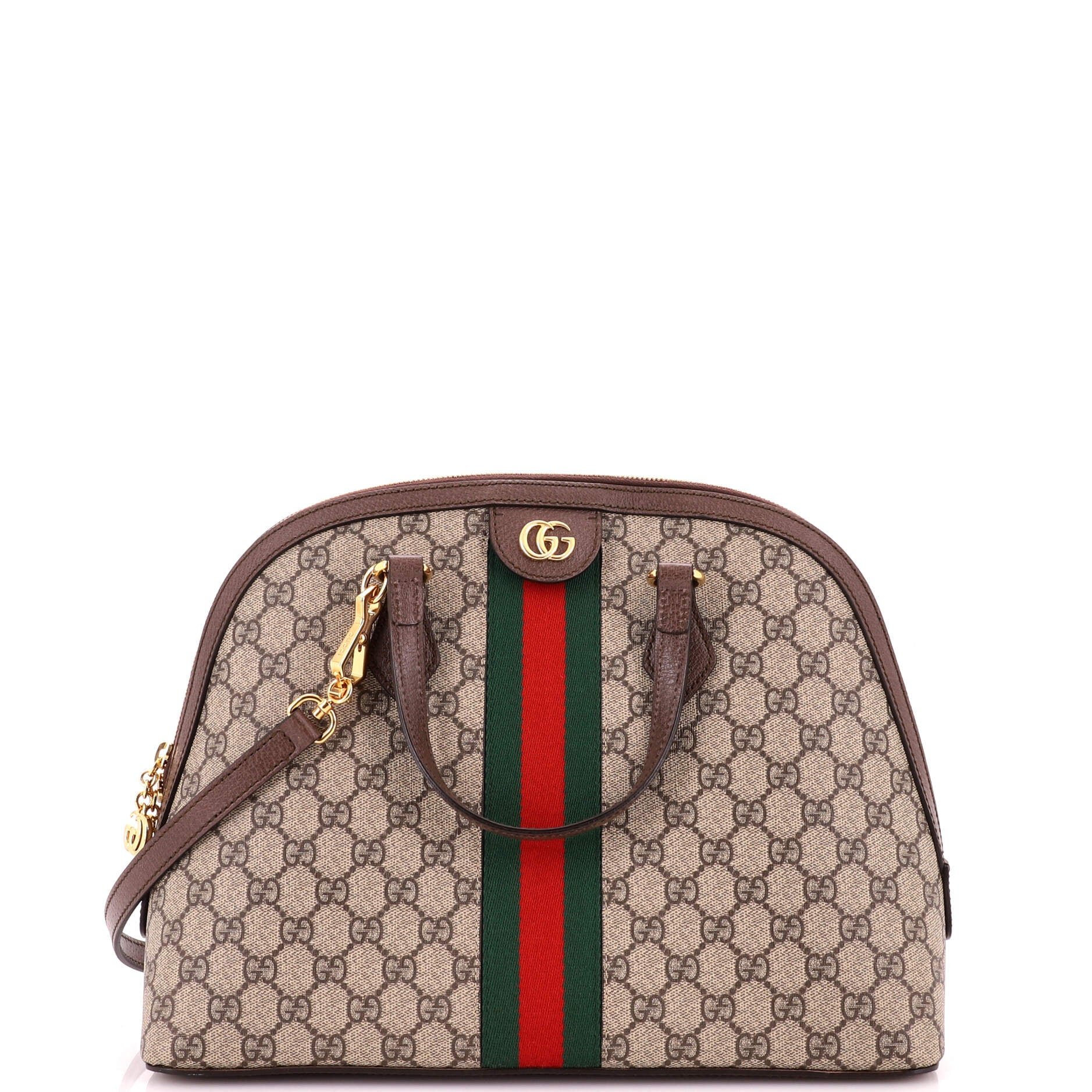 Ophidia Dome Top Handle Bag GG Coated Canvas Medium