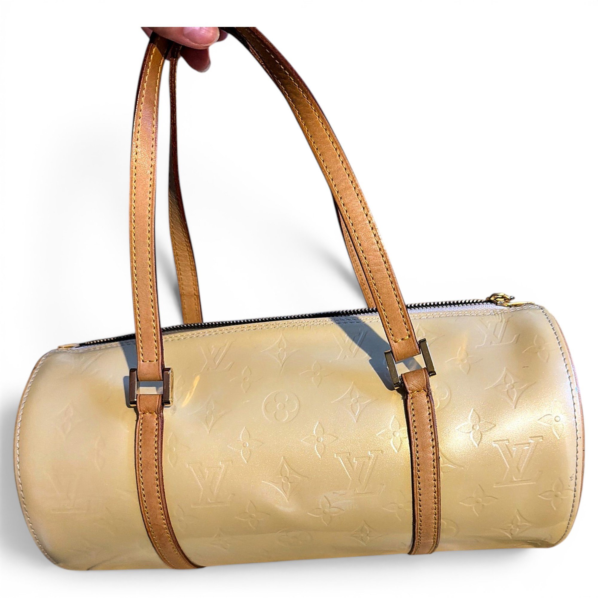 Bedford patent leather handbag