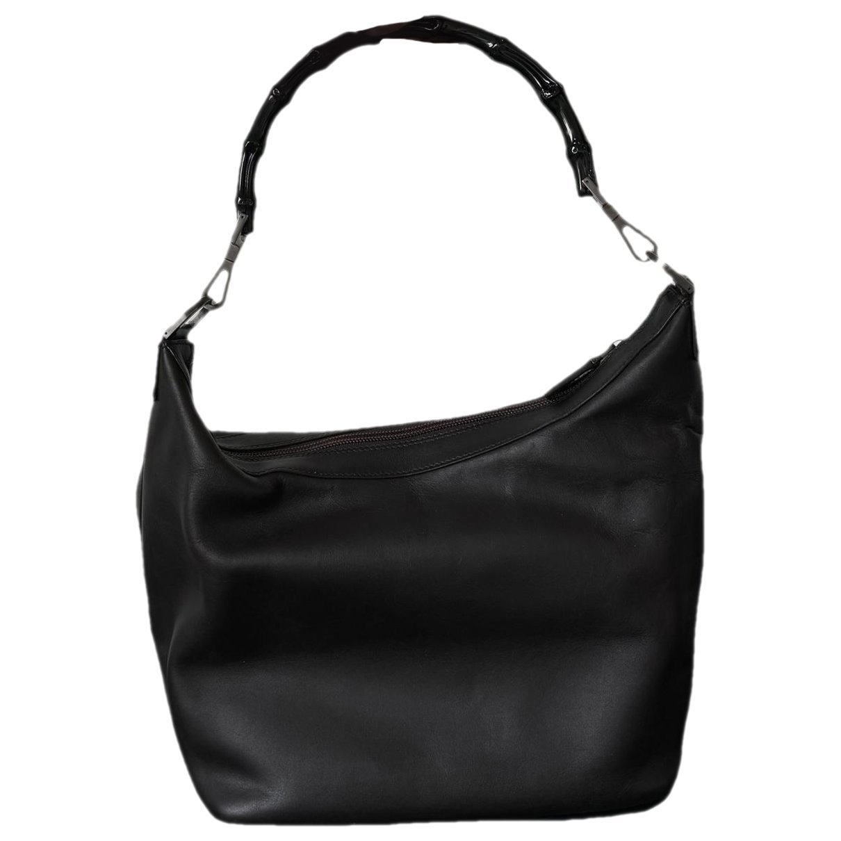 Bamboo Top Handle leather handbag