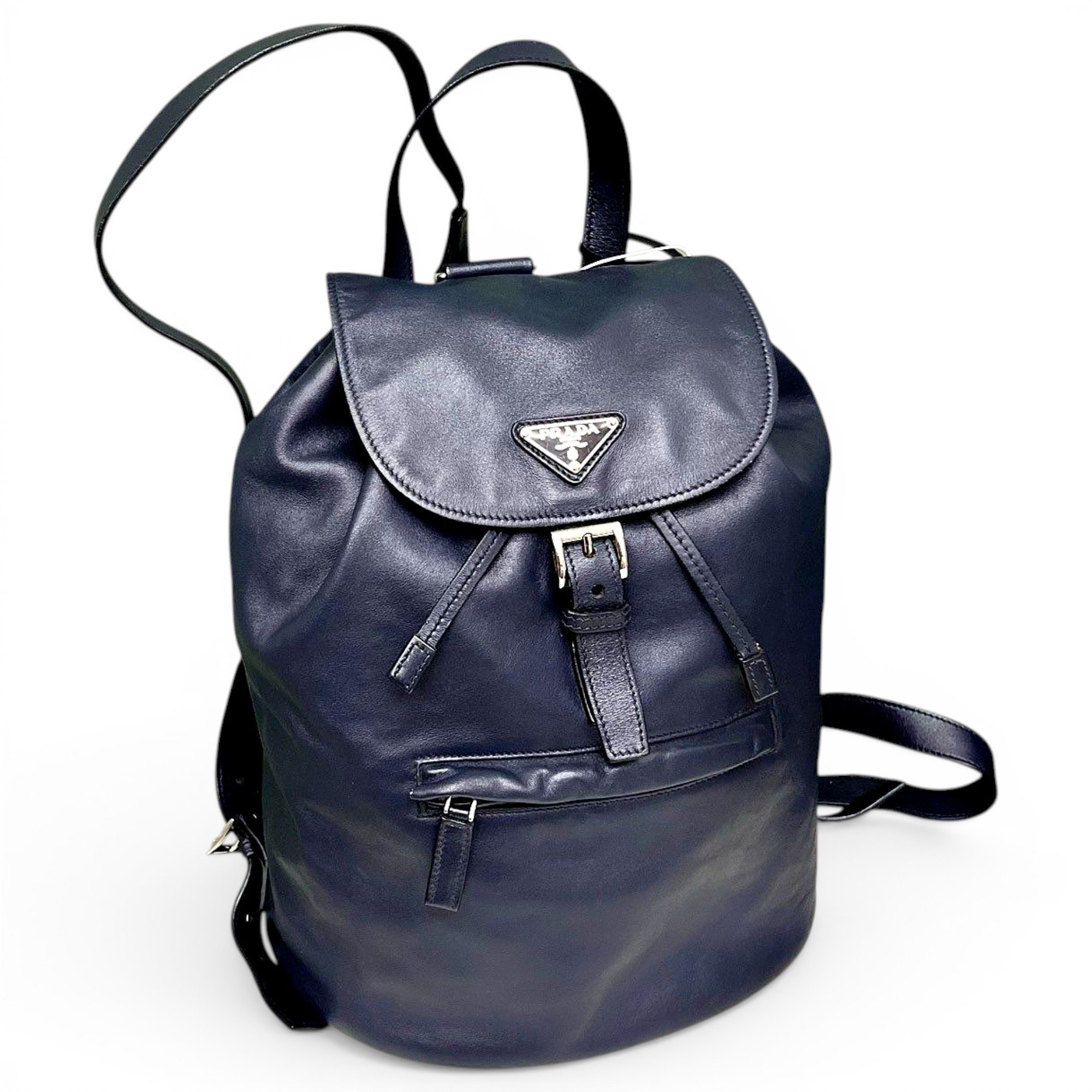 Leather backpack