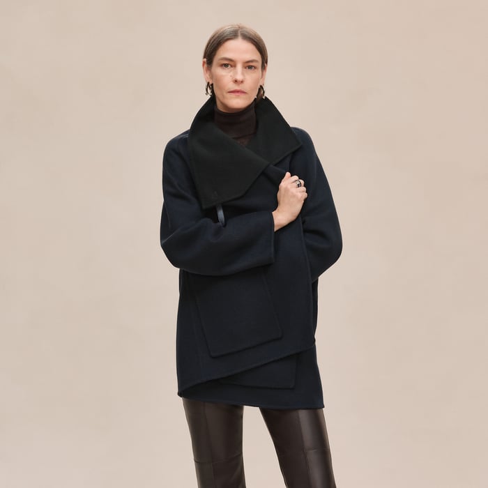 Bleu Noir Cashmere Coat
