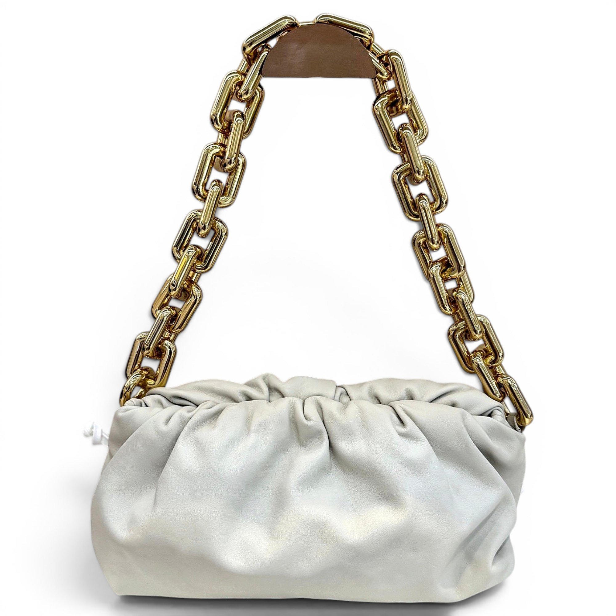 Chain Pouch leather handbag