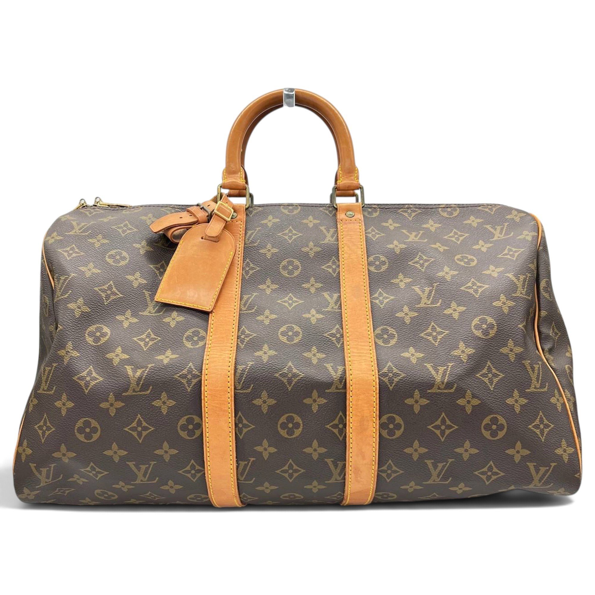 Keepall leather travel bag