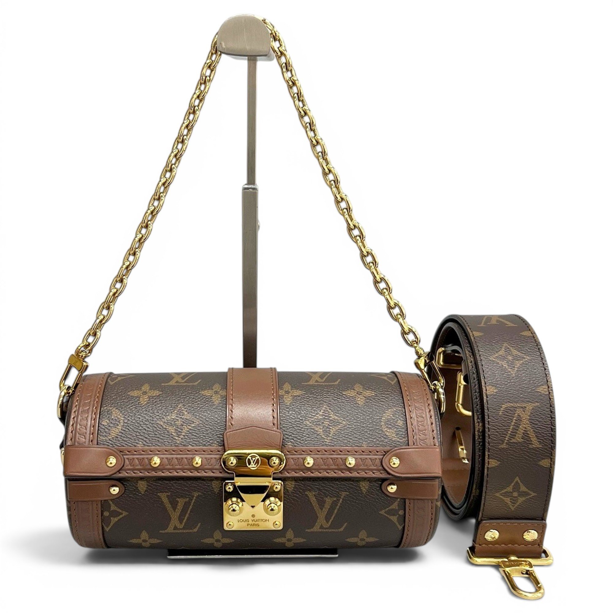 Papillon Trunk leather handbag