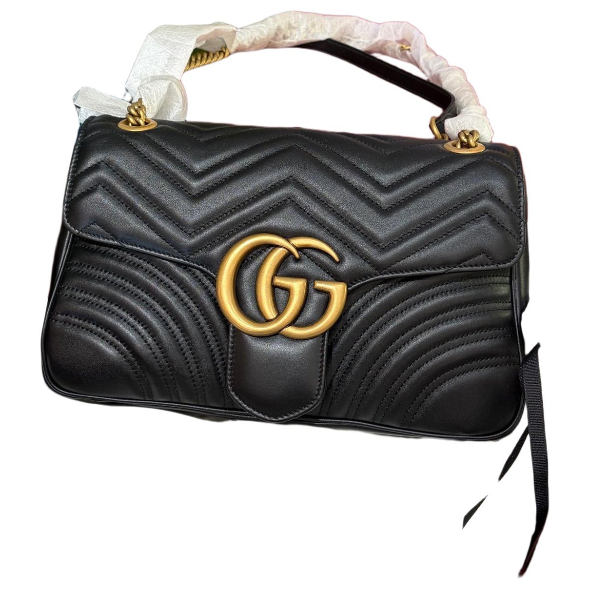 GG Marmont Flap leather handbag