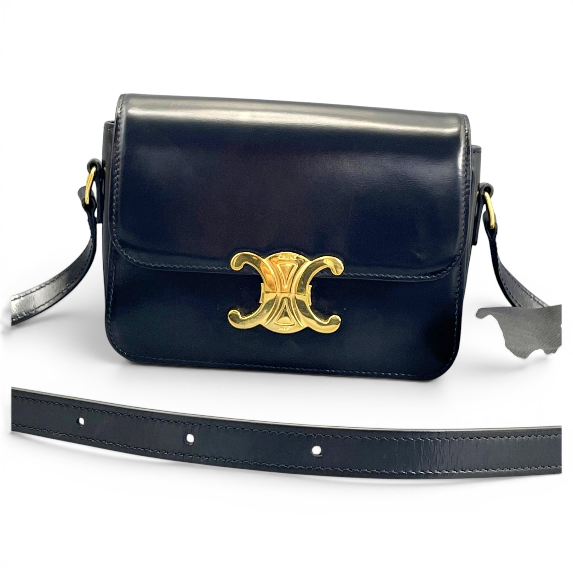 Triomphe leather handbag