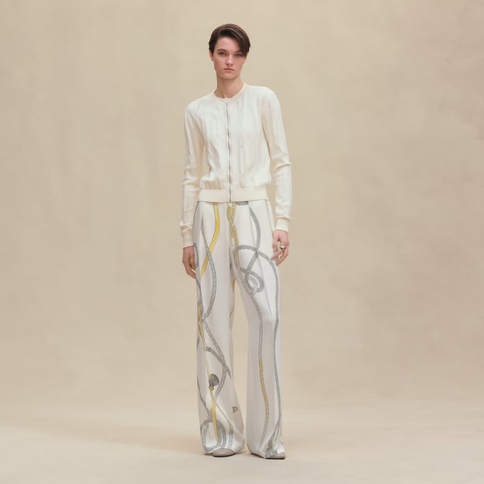 Blanc Naturel "Palefroi Remix" Long-sleeve Cardigan