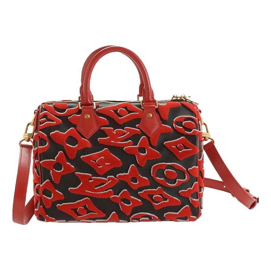 Speedy cloth crossbody bag