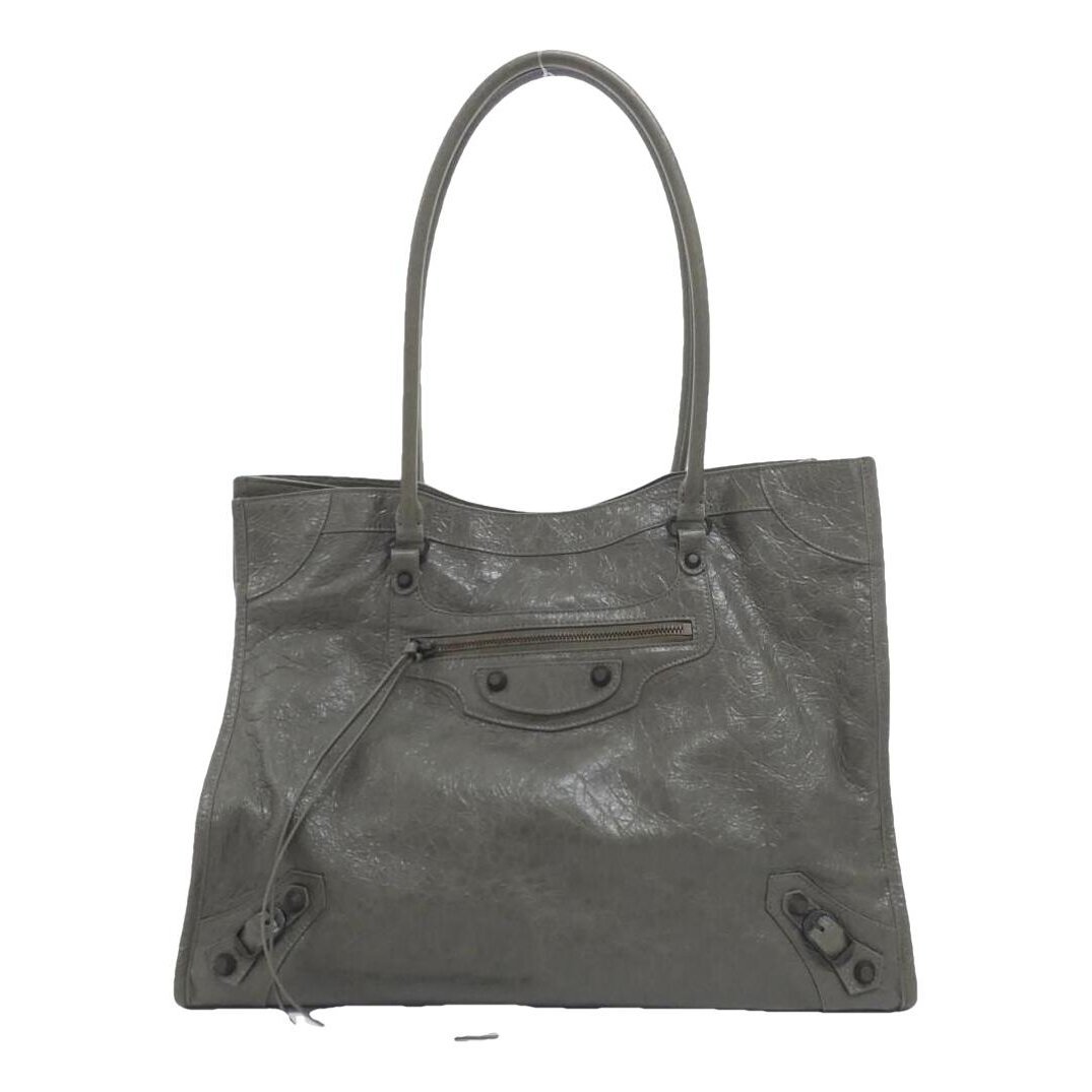 City leather tote