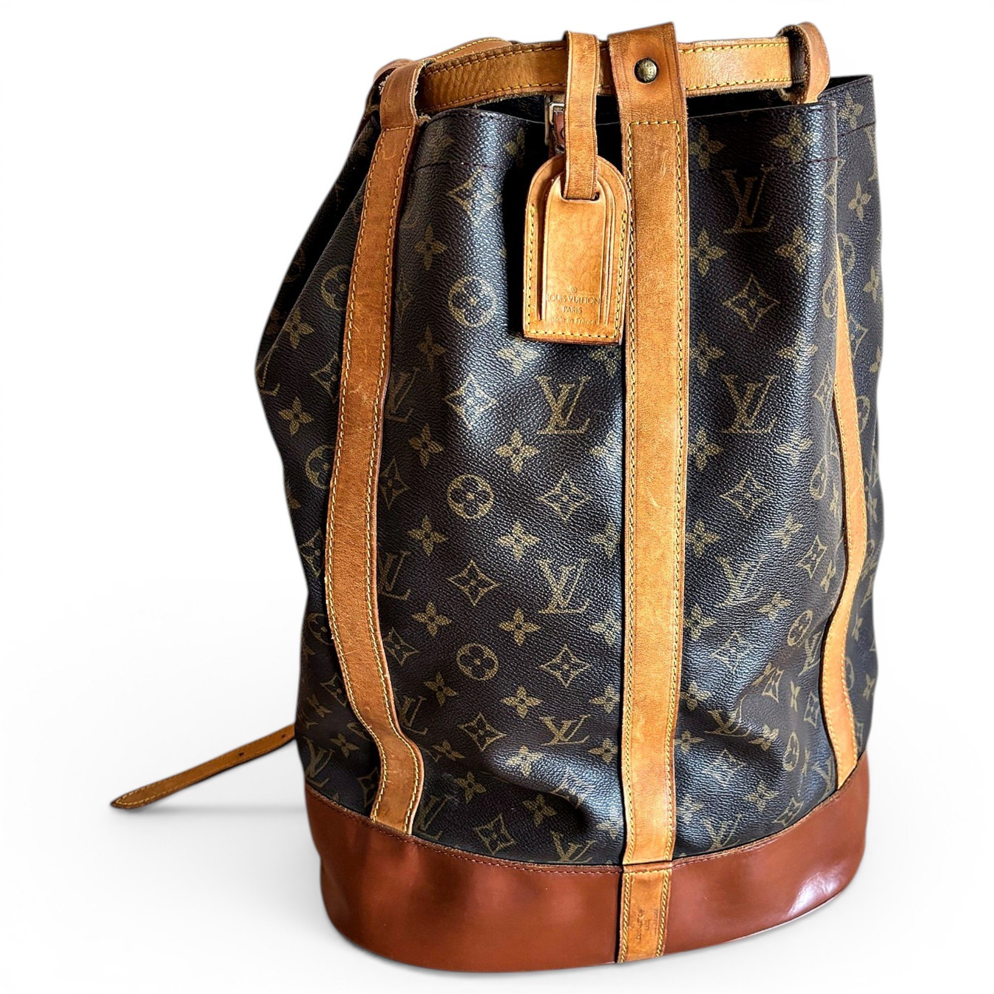 Randonnée leather handbag