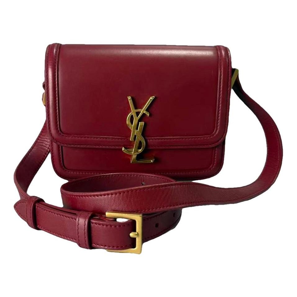 Solférino leather handbag