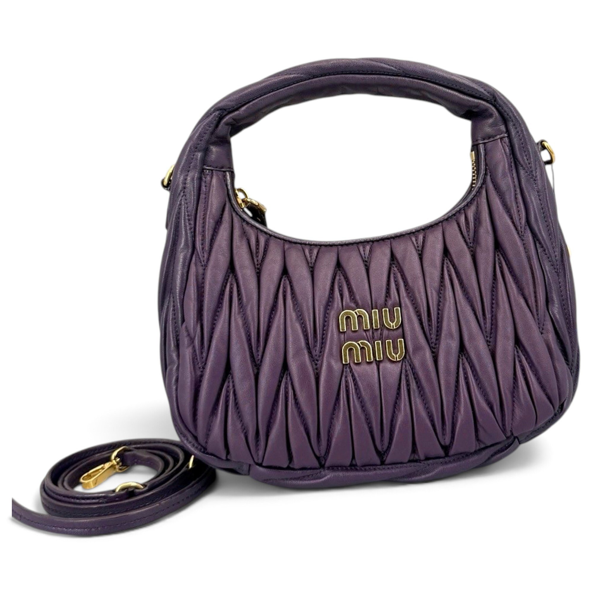 Miu Wander leather handbag