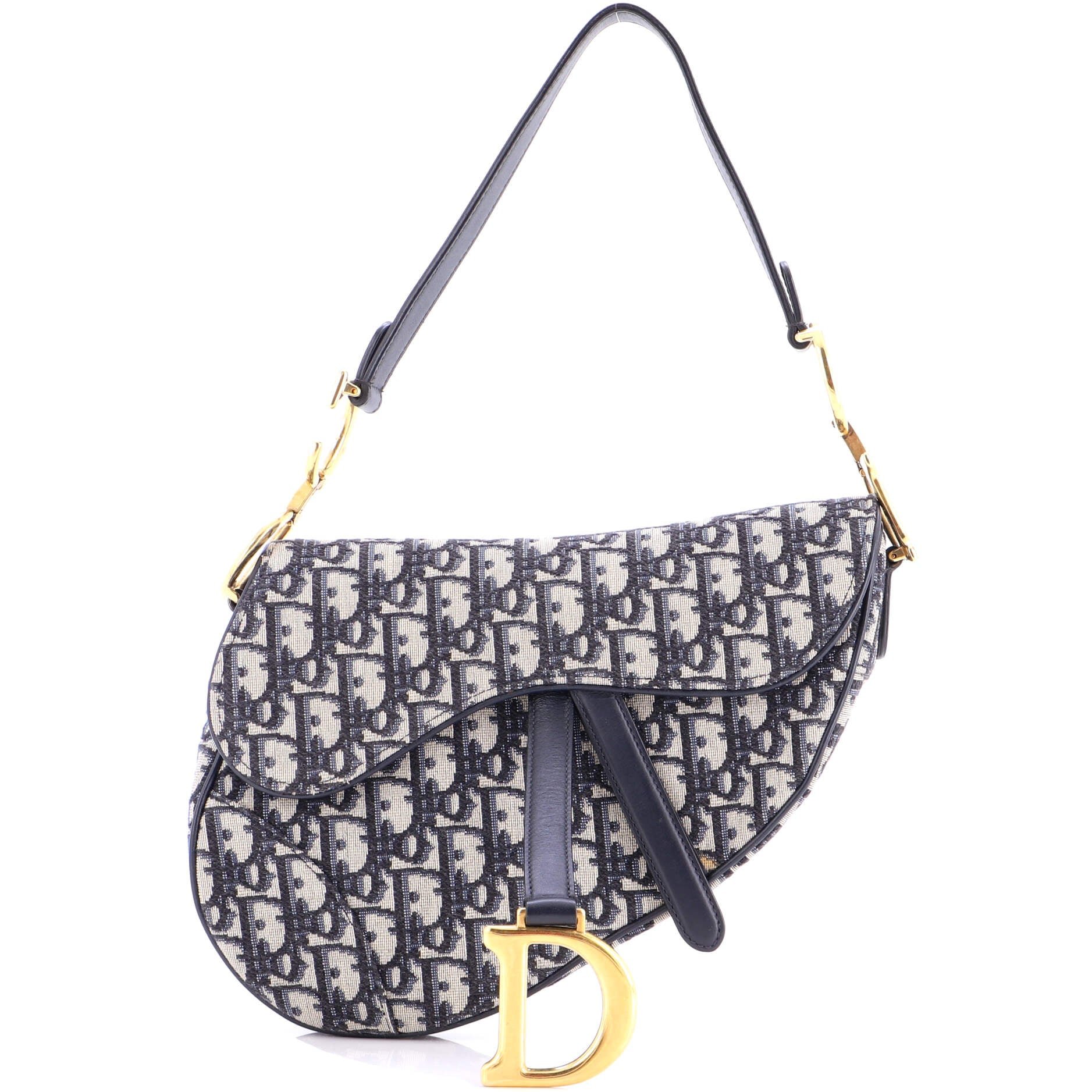 Dior Saddle Handbag Oblique Canvas Medium