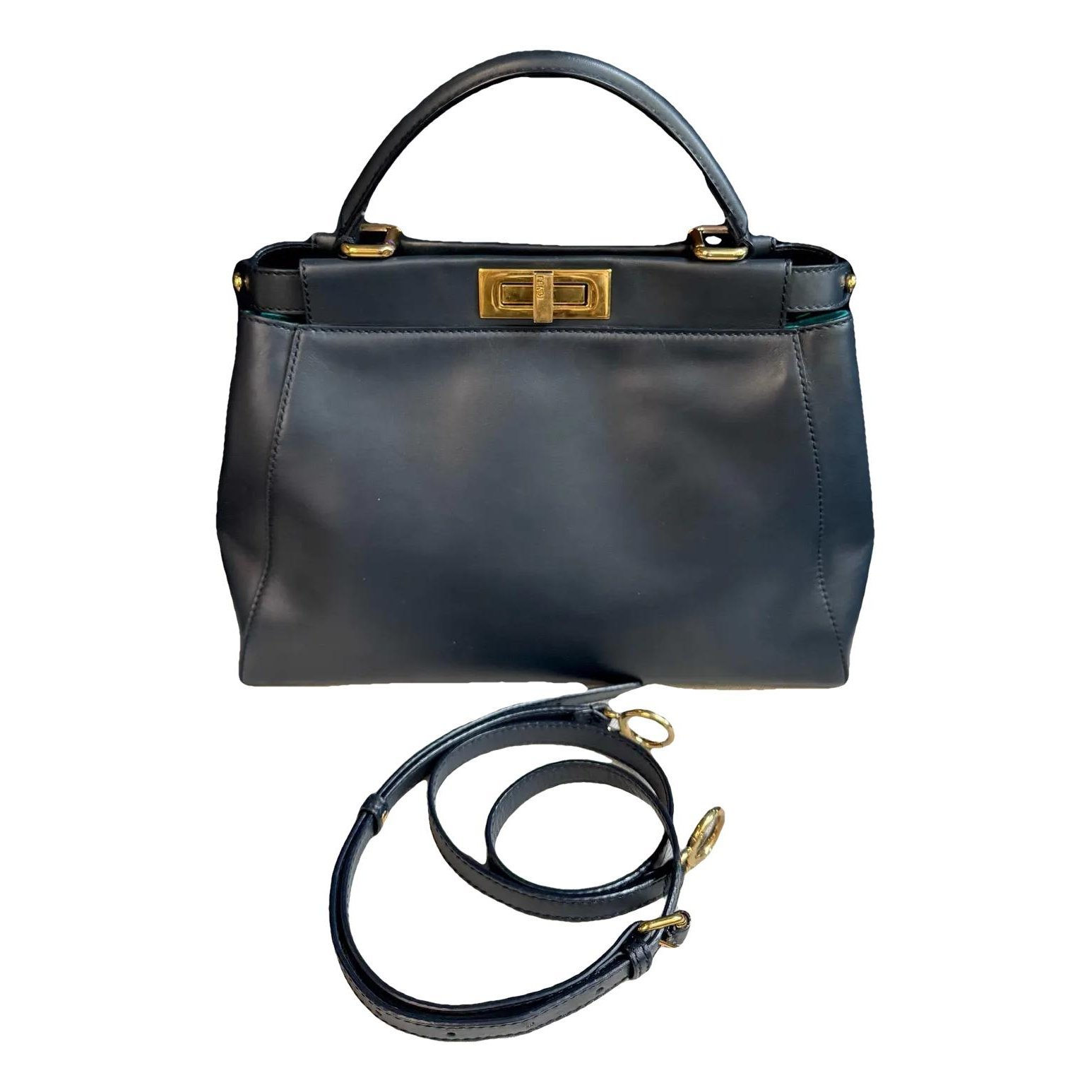 Peekaboo leather crossbody bag