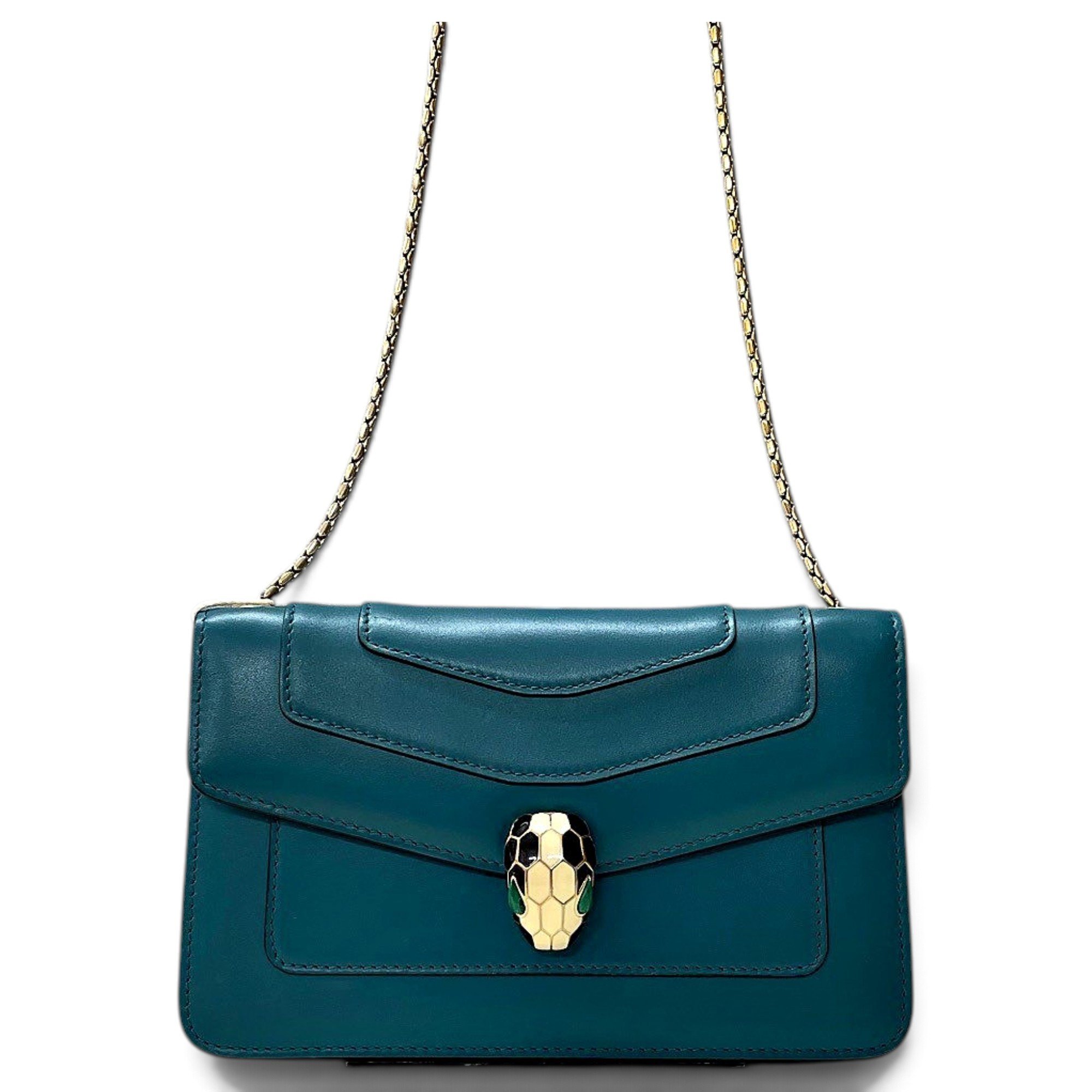 Serpenti leather crossbody bag