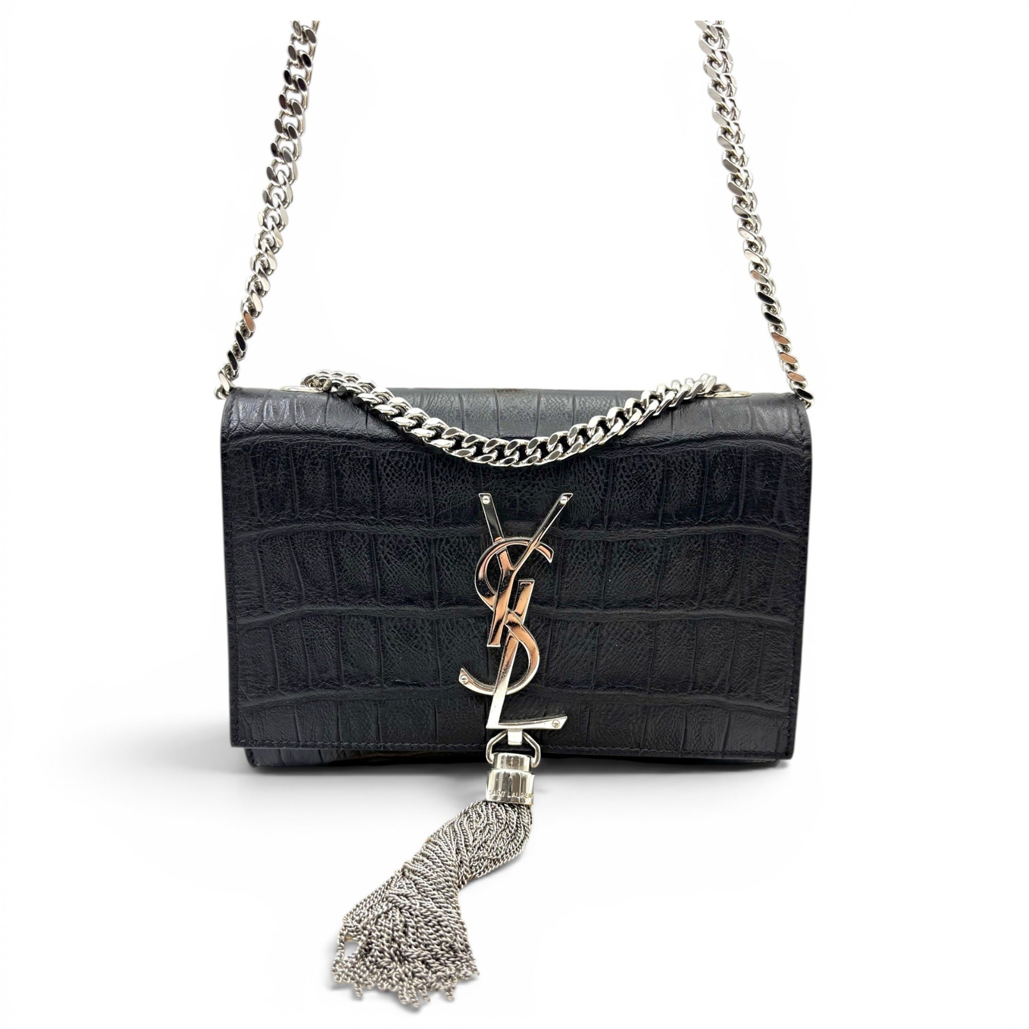 Pompom Kate leather handbag