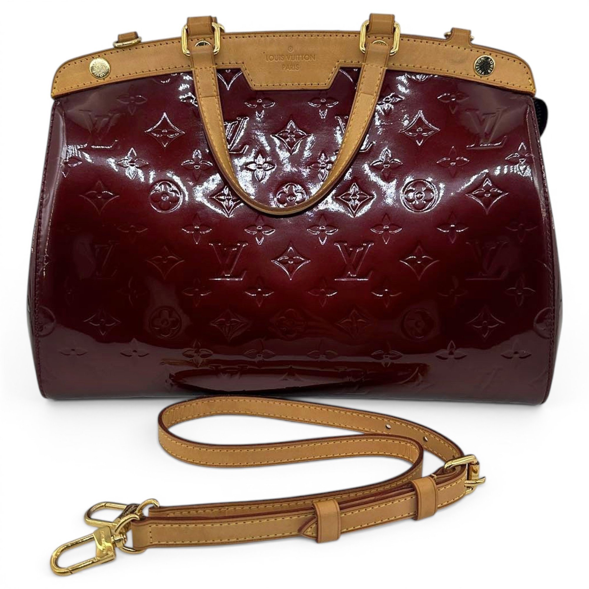 Bréa patent leather handbag