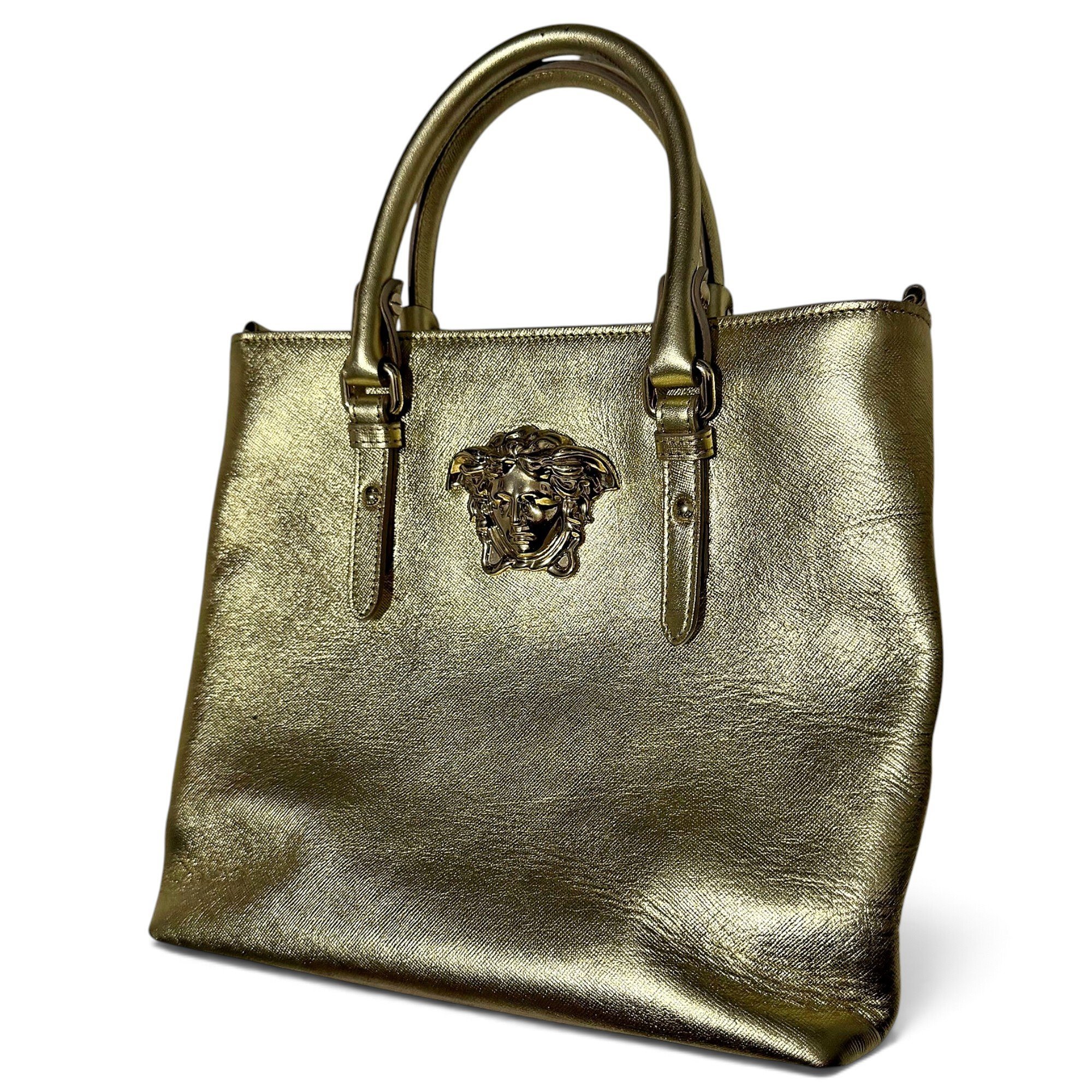 La Medusa leather handbag