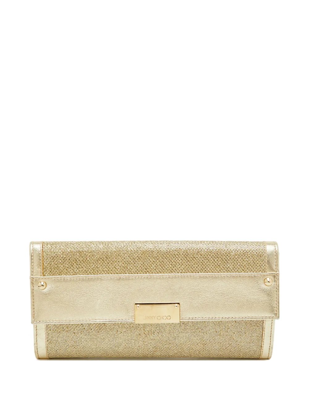 Reese metallic-effect clutch bag