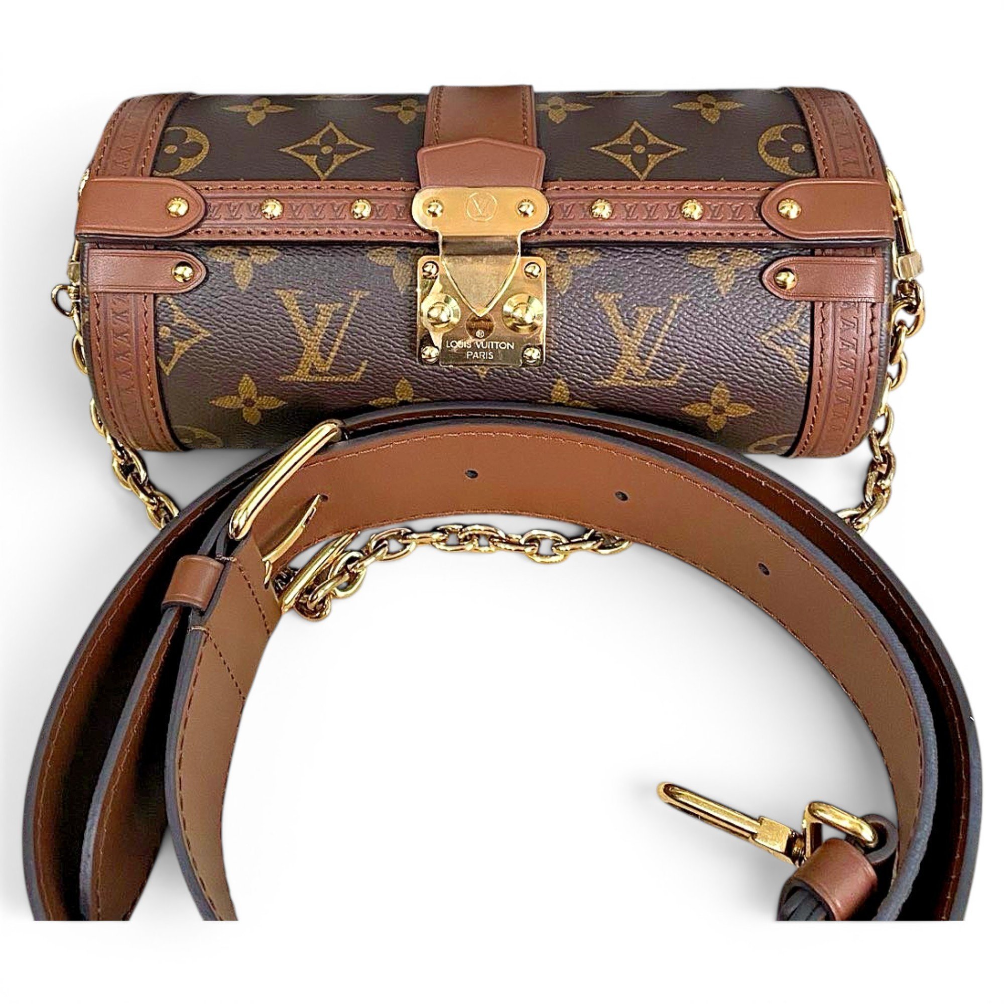 Papillon Trunk leather handbag