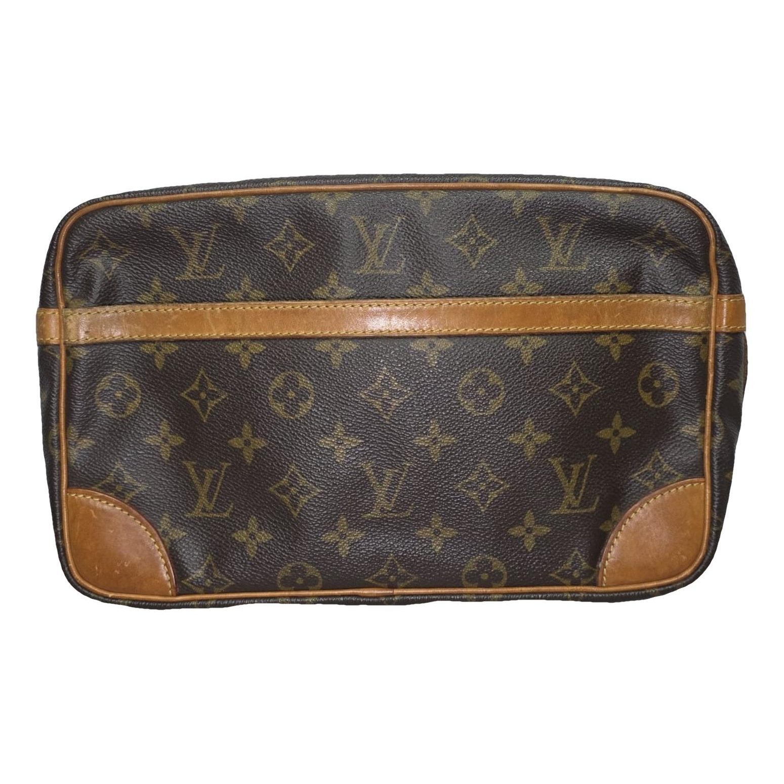 Leather clutch bag