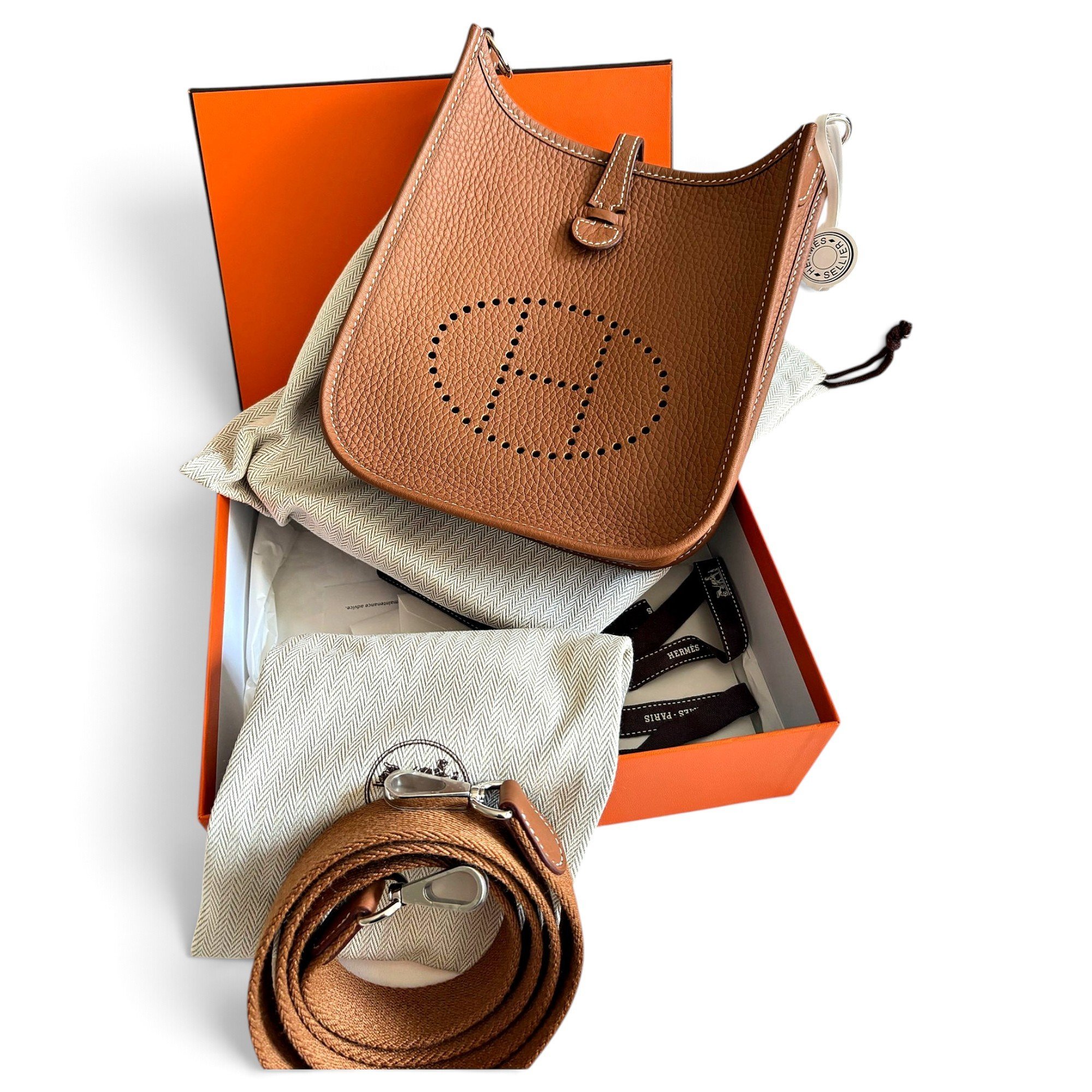 Evelyne leather crossbody bag