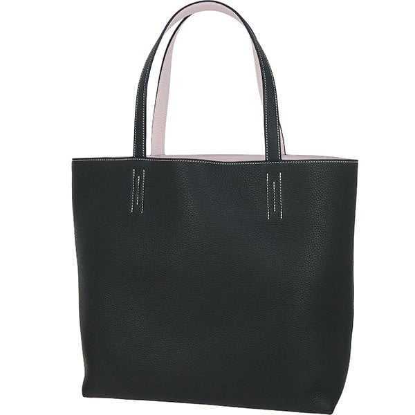 Double sens leather tote