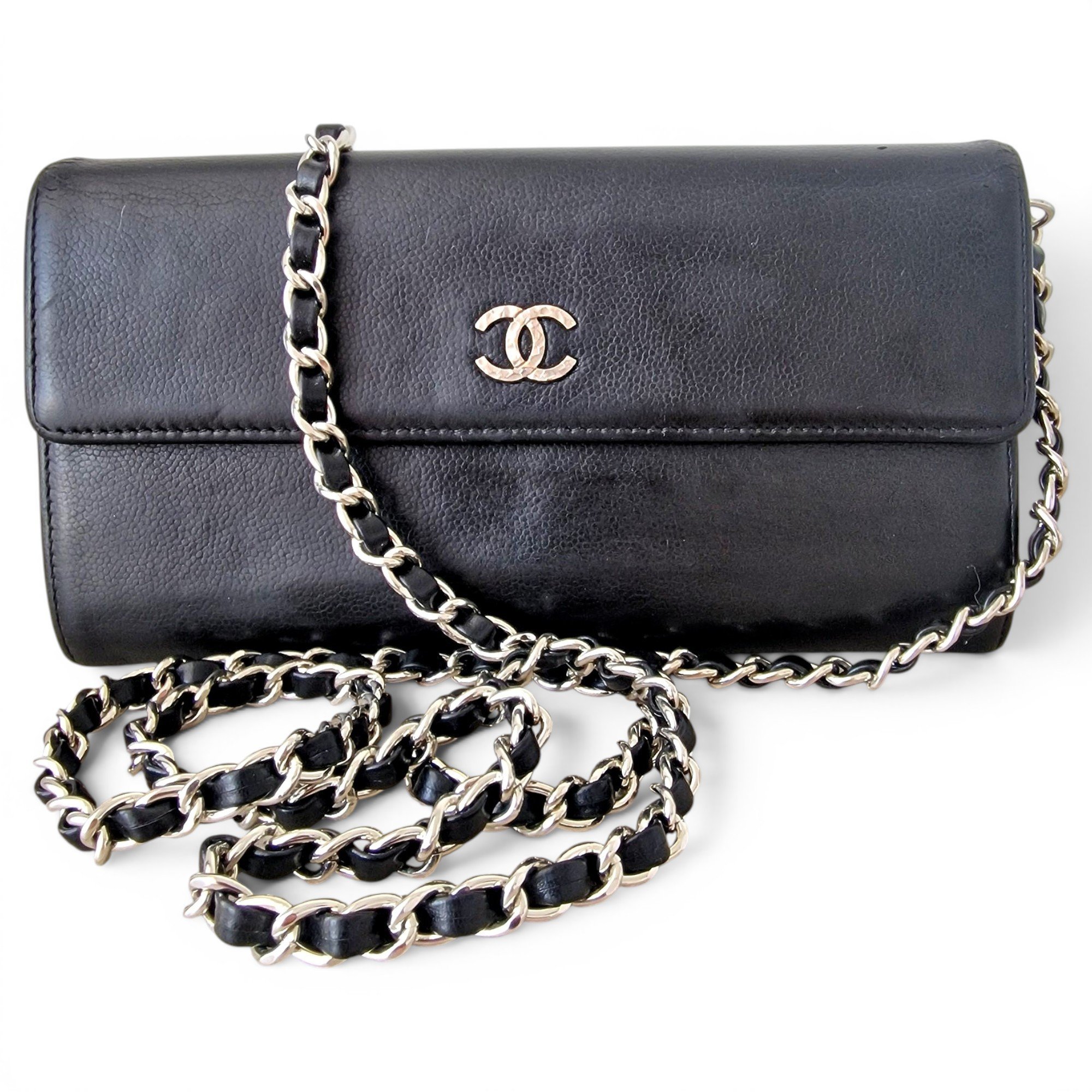 Wallet On Chain Timeless/Classique leather handbag