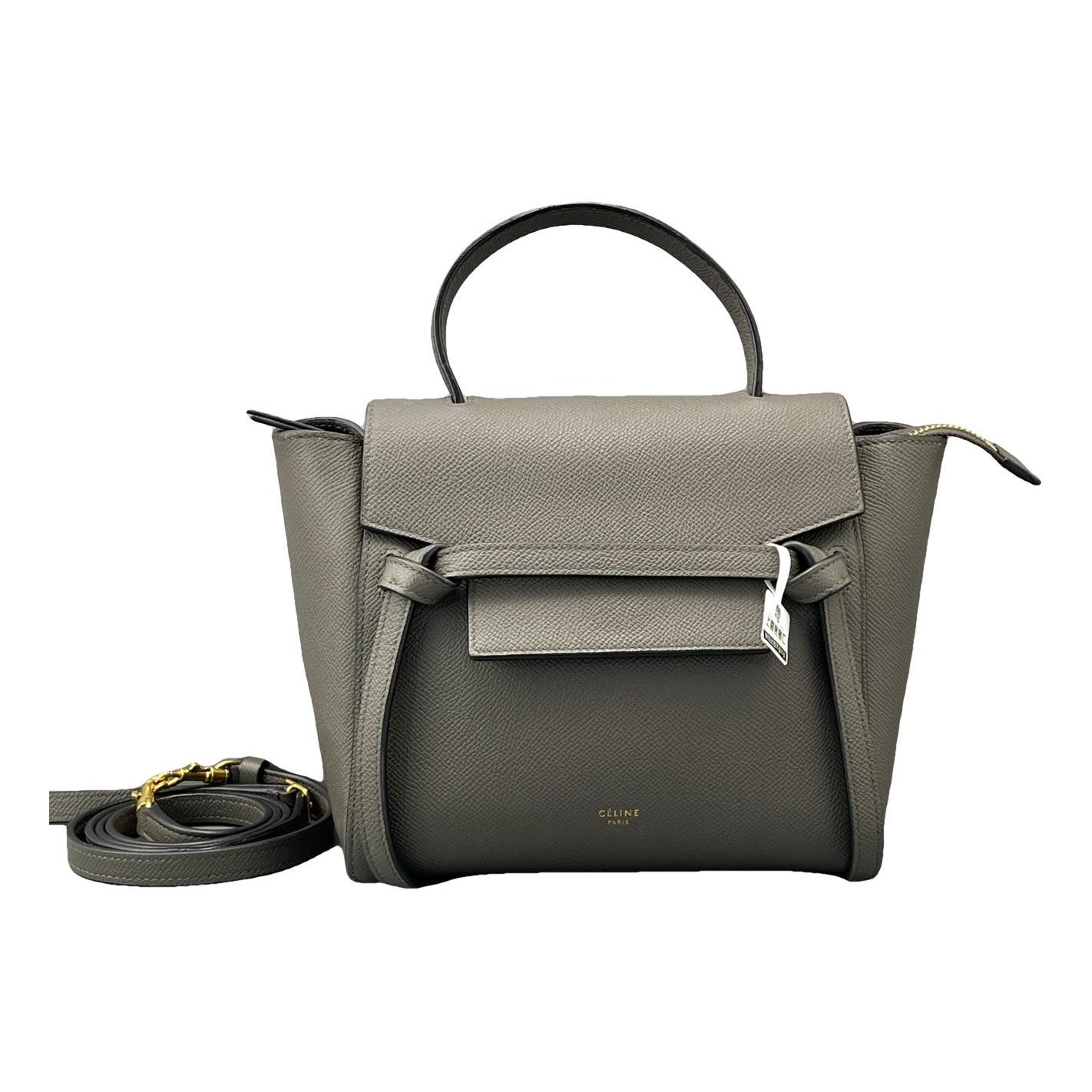 Belt leather handbag