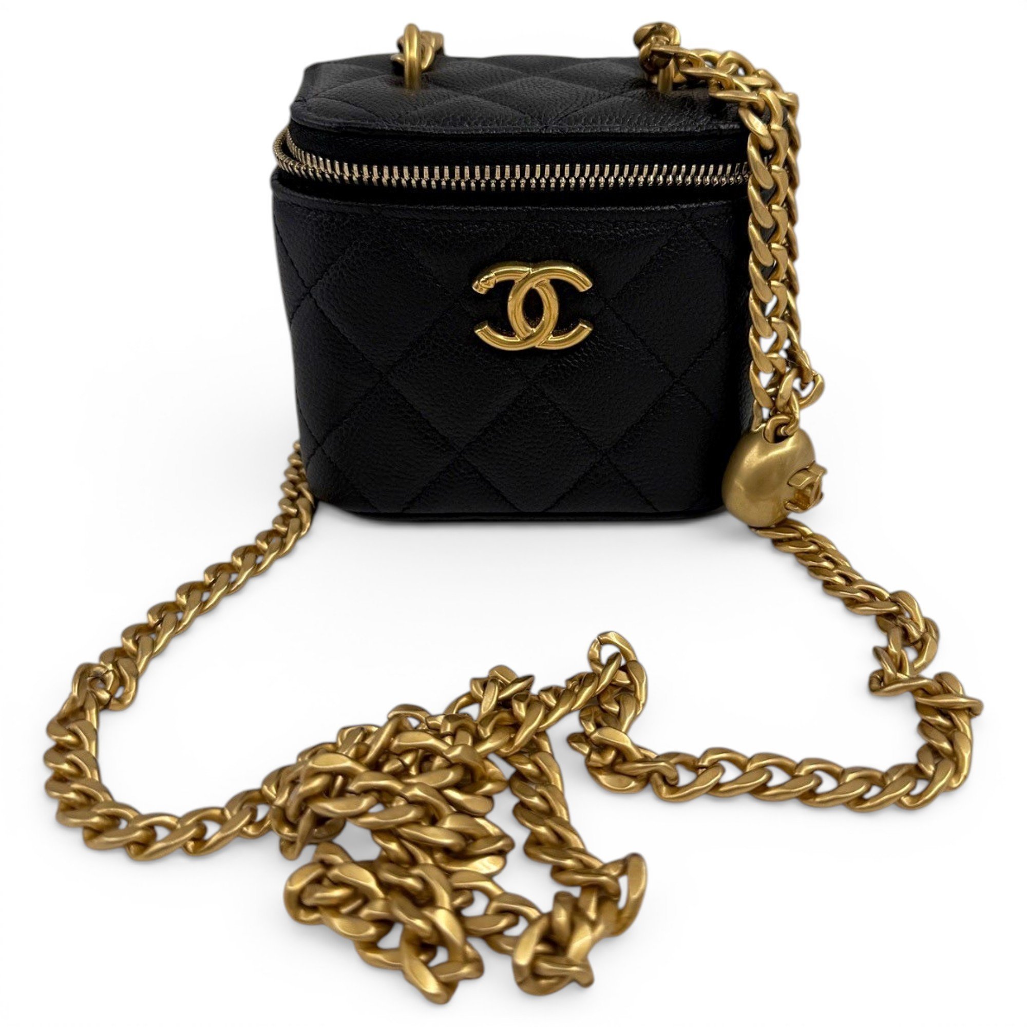 Trendy CC Vanity leather handbag