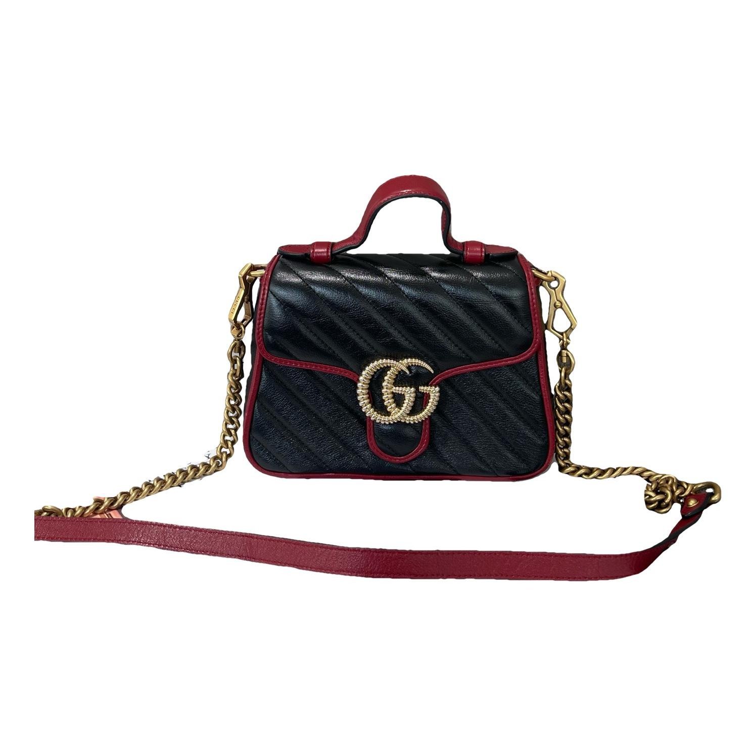 GG Marmont Flap leather handbag