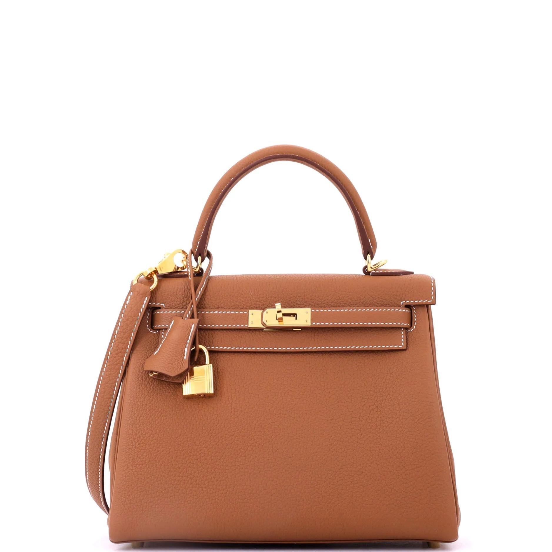 Kelly 25 leather handbag