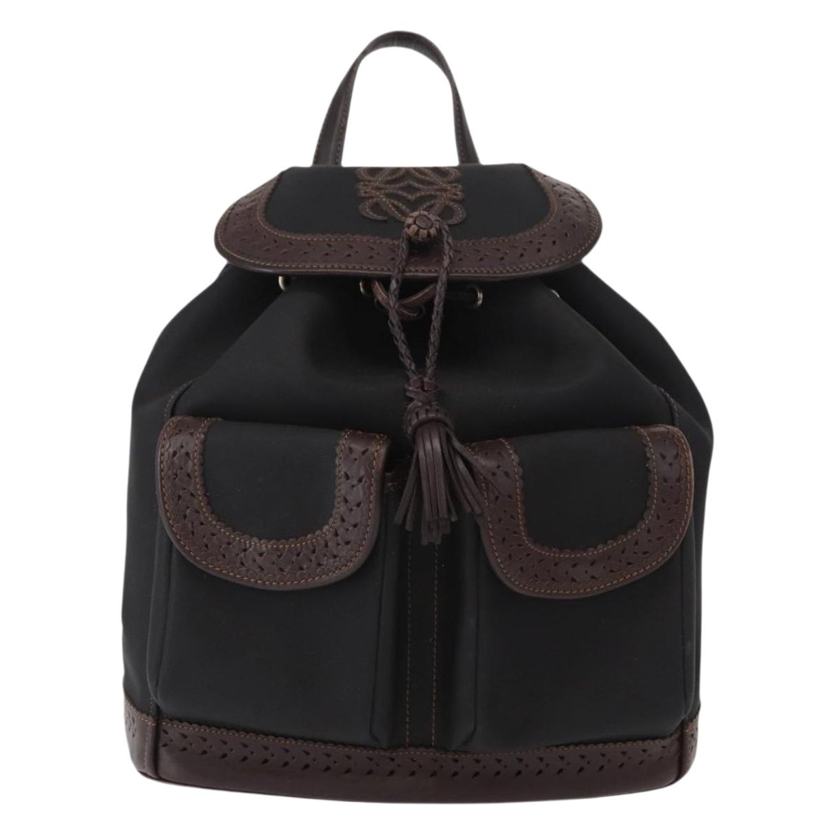 Leather backpack