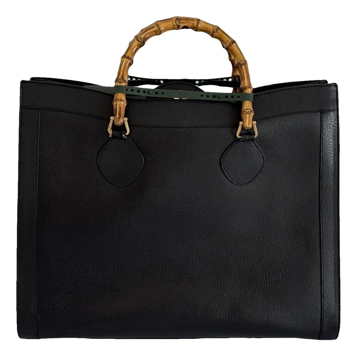 Bamboo leather handbag
