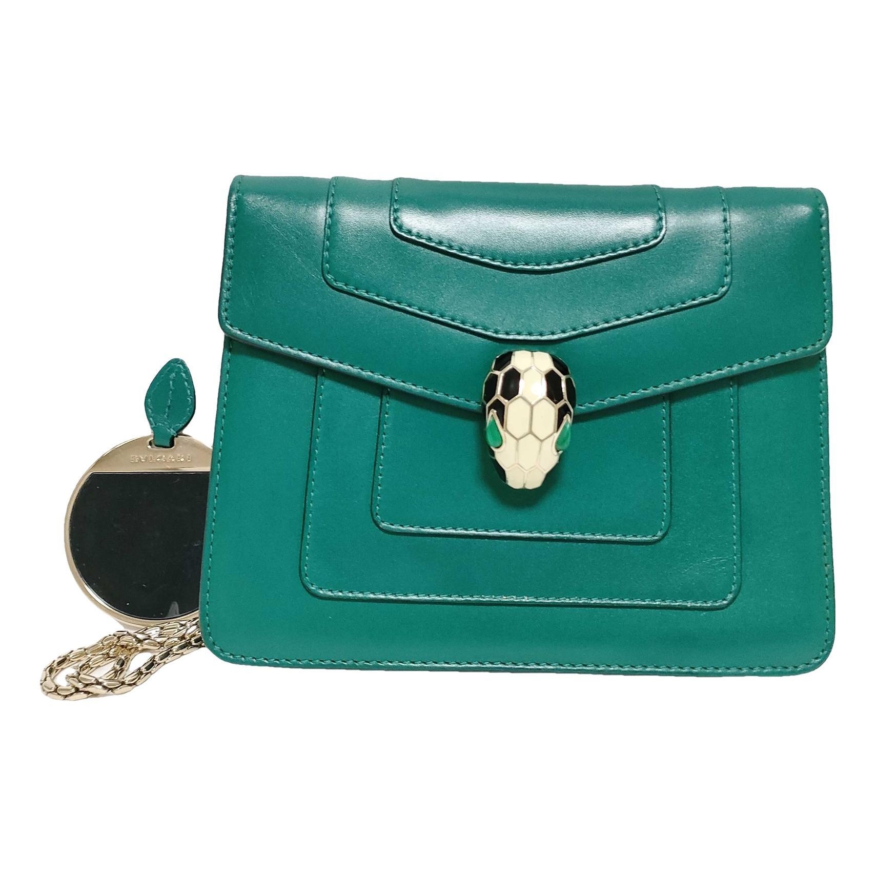 Serpenti leather handbag