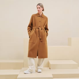 Cashmere wrap coat