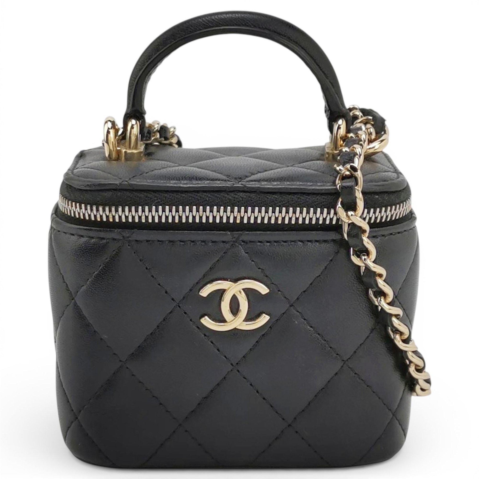 Trendy CC Vanity leather handbag