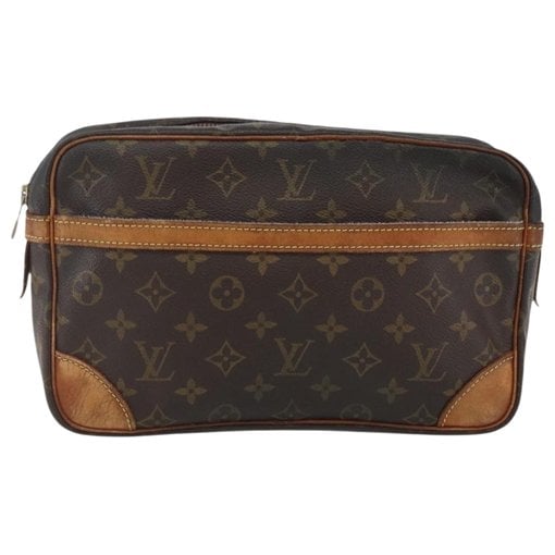Leather clutch bag