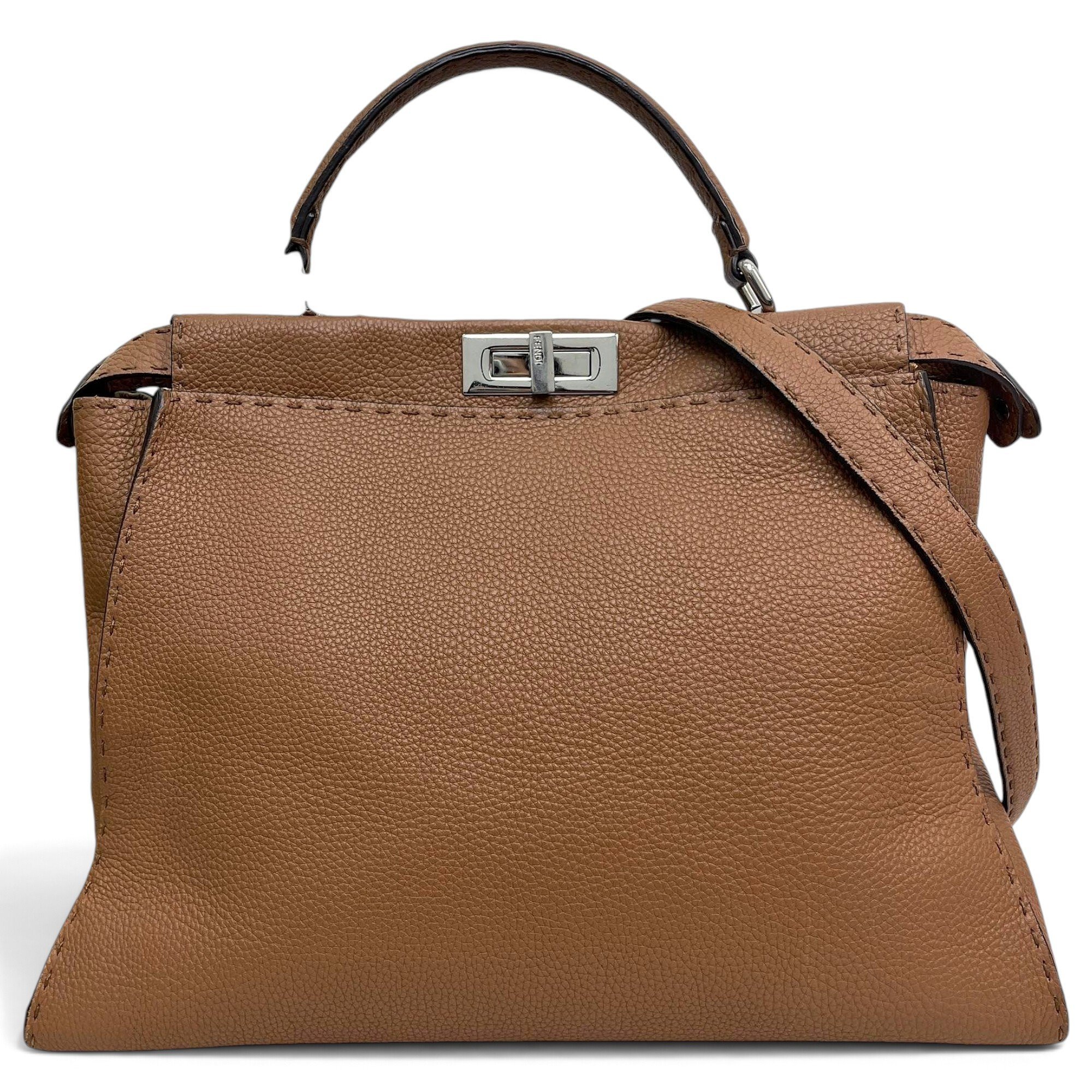 Peekaboo leather handbag