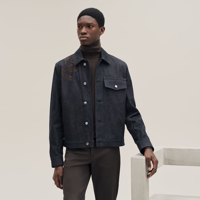 Indigo Straight Cut Denim Jacket