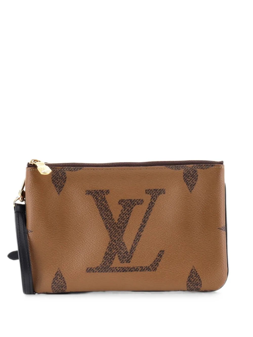 Double Zip Pochette Reverse Monogram Giant clutch bag