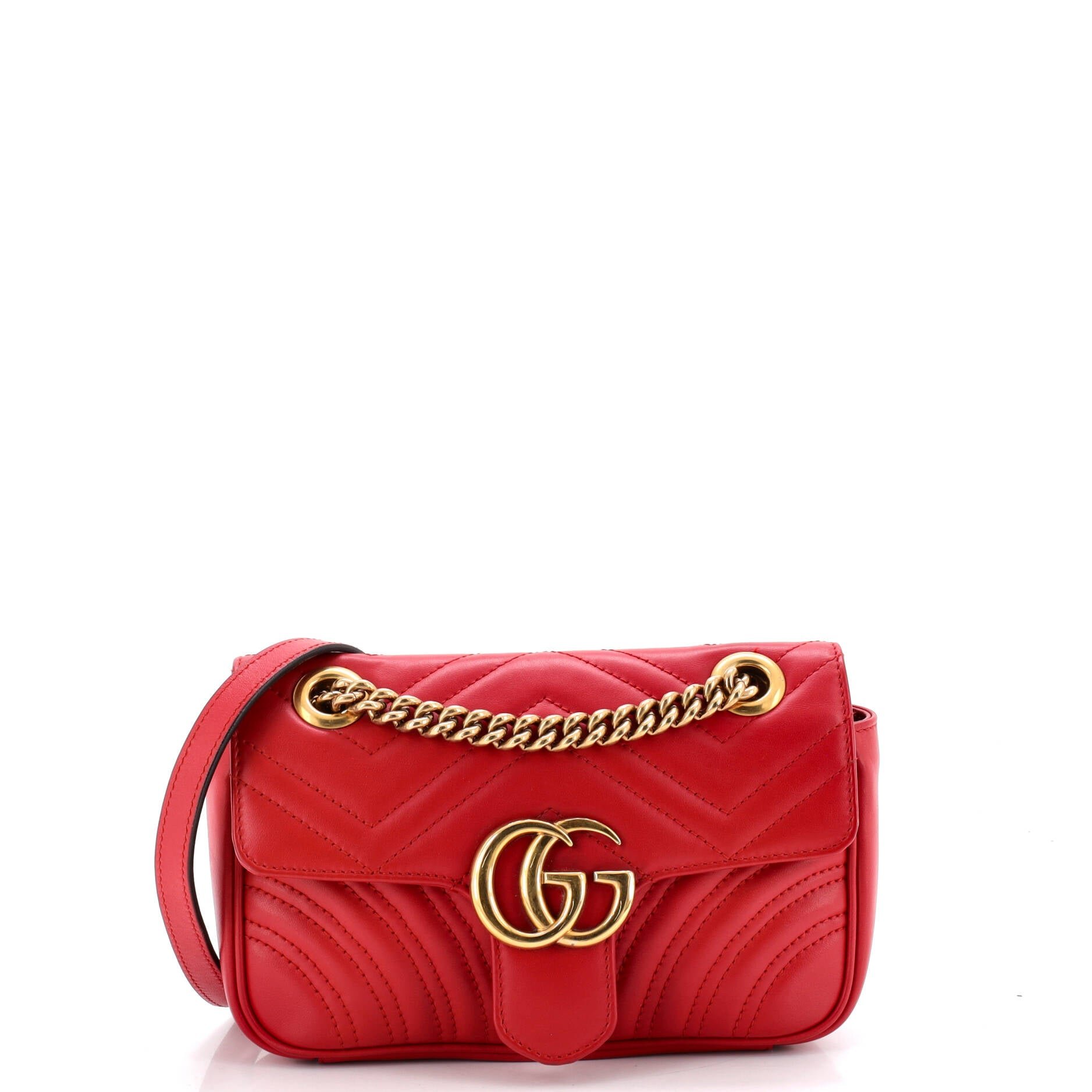 GG Marmont Flap Bag Matelasse Leather Small
