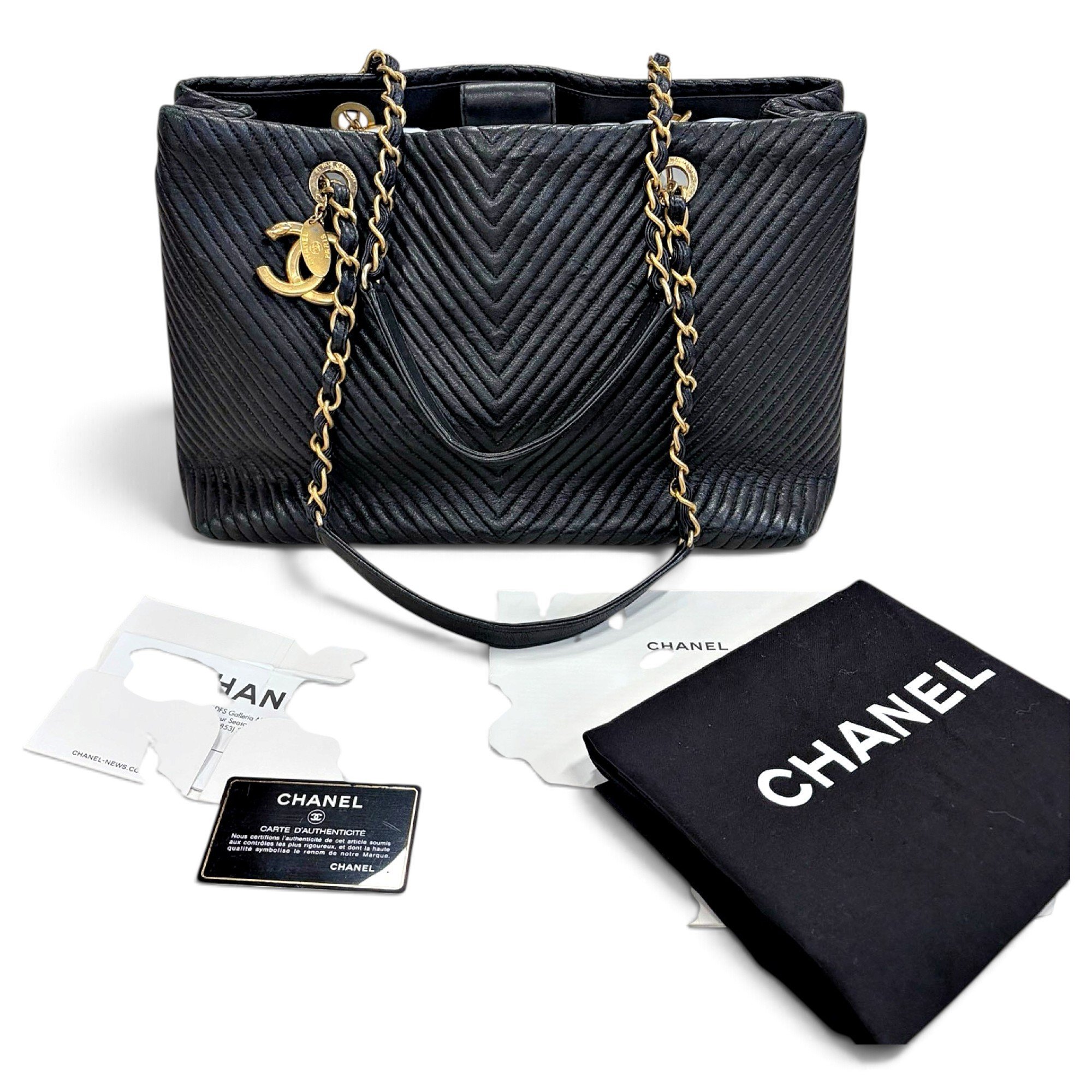 Grand shopping leather tote