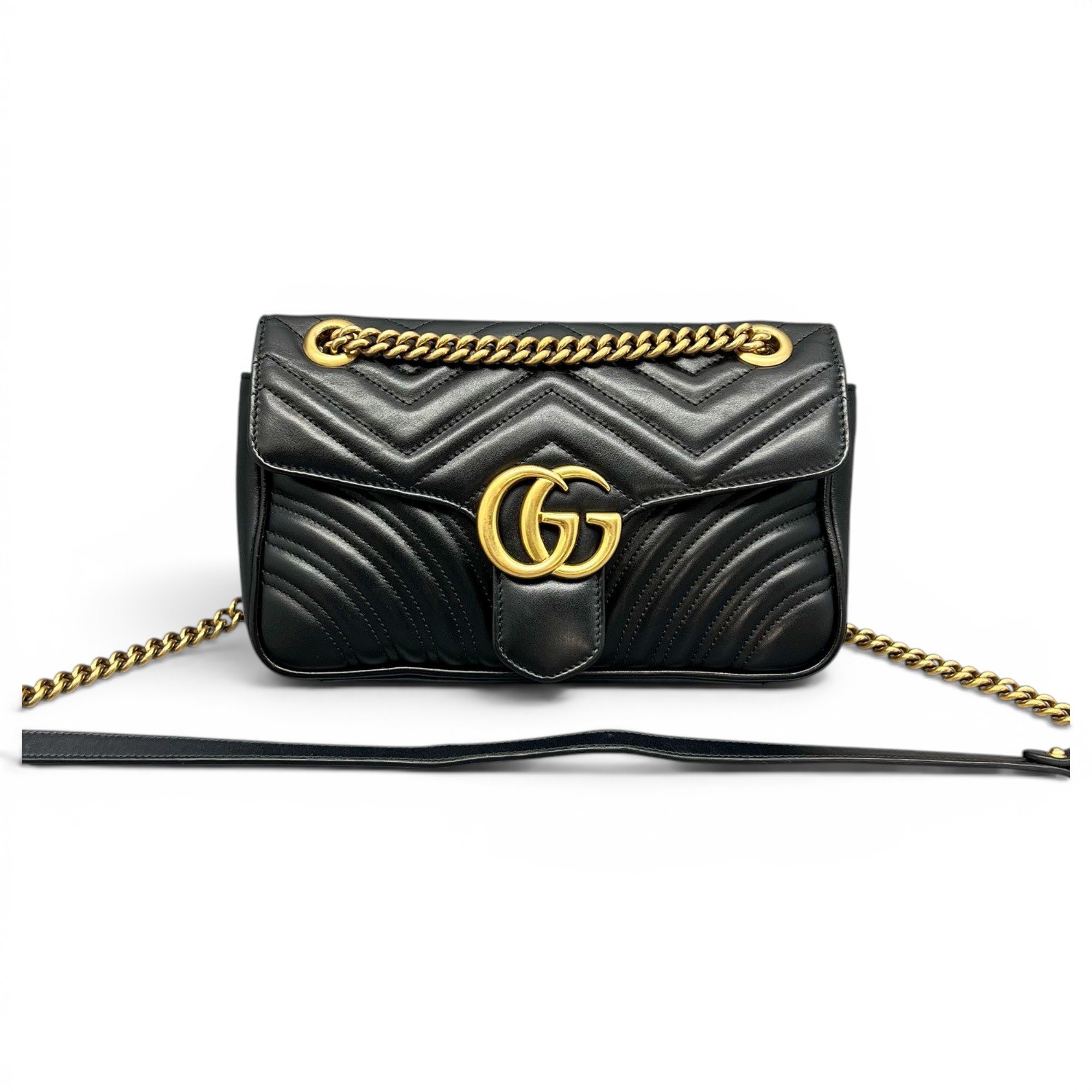 GG Marmont Flap leather crossbody bag