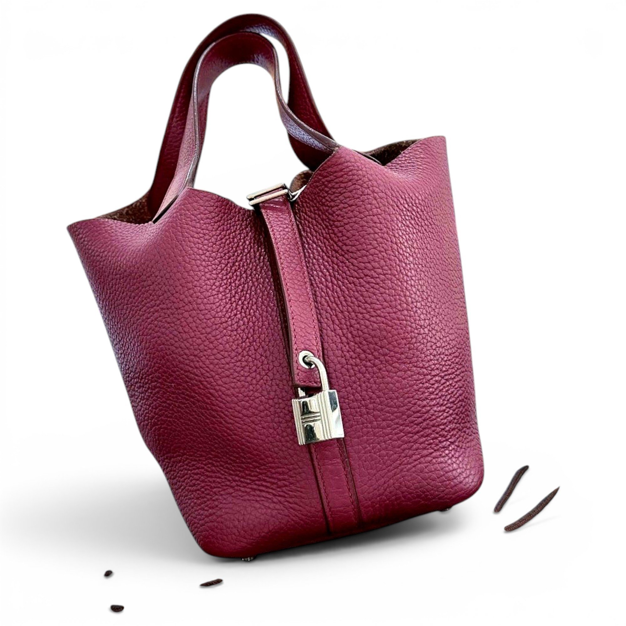 Picotin leather handbag