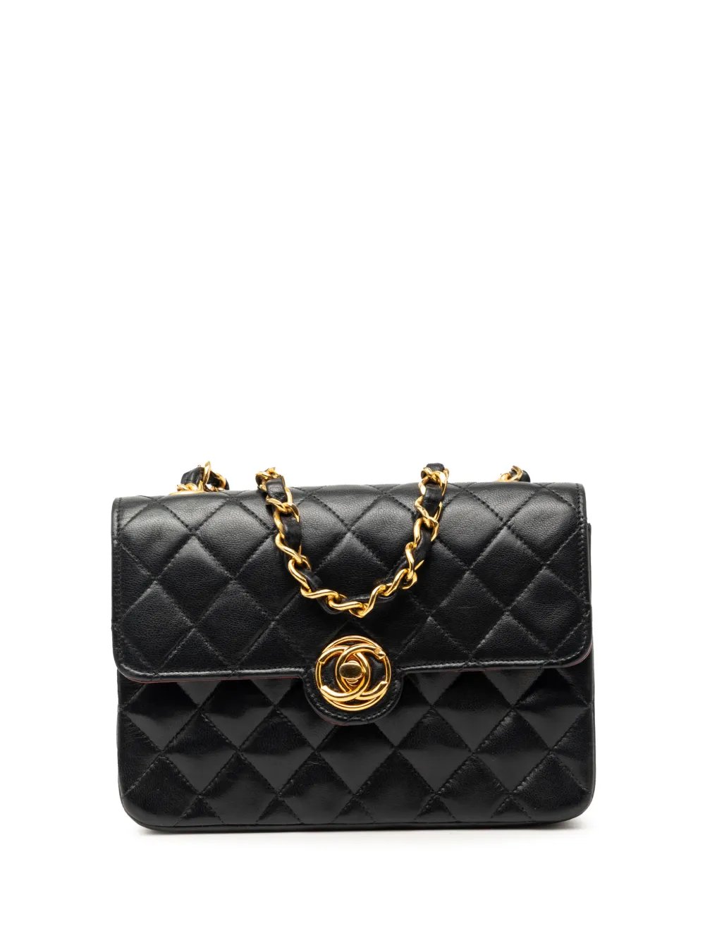 1989-1991 Mini CC Quilted Lambskin Single Flap crossbody bag