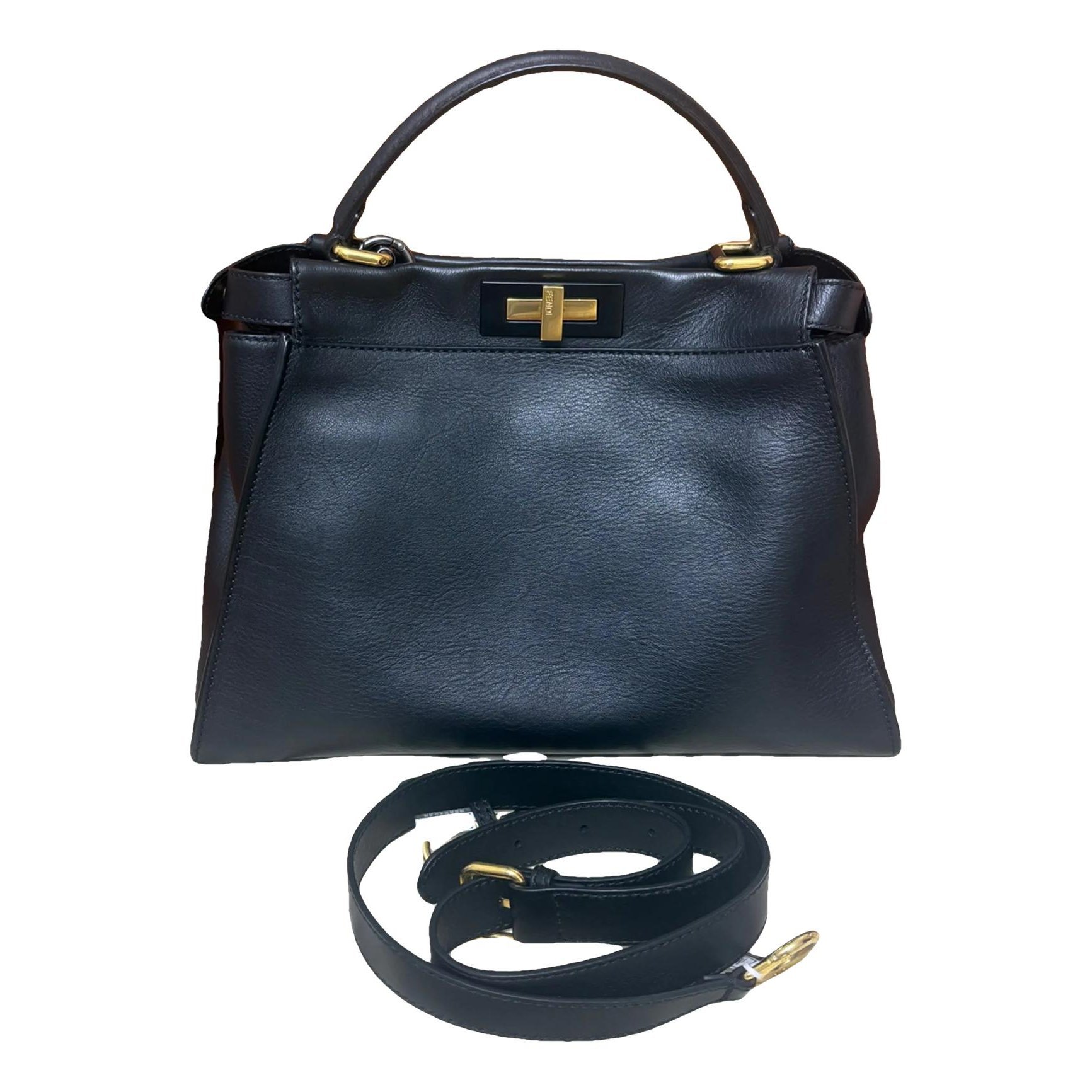 Peekaboo leather crossbody bag